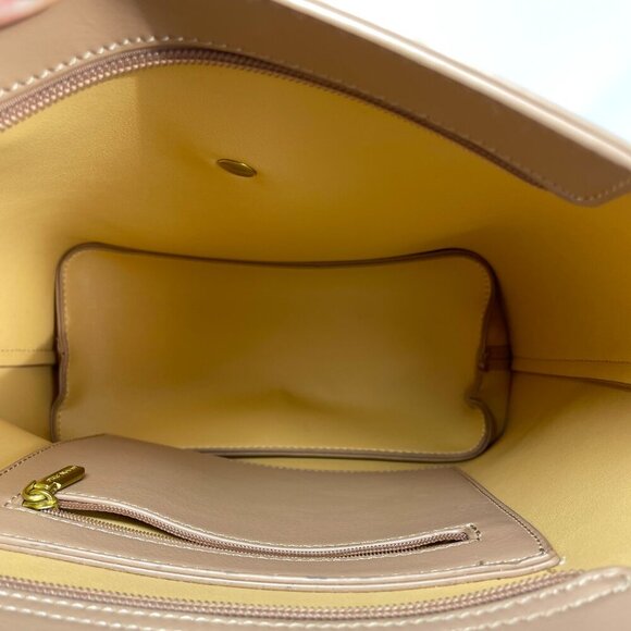 Pixie Mood Mag 10.25 x 11 Vegan Leather Crossbody Bag, Sand Color (flaws) - Picture 3 of 14